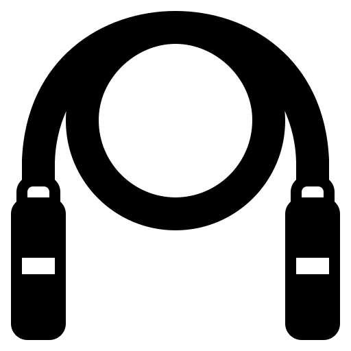 black jump rope